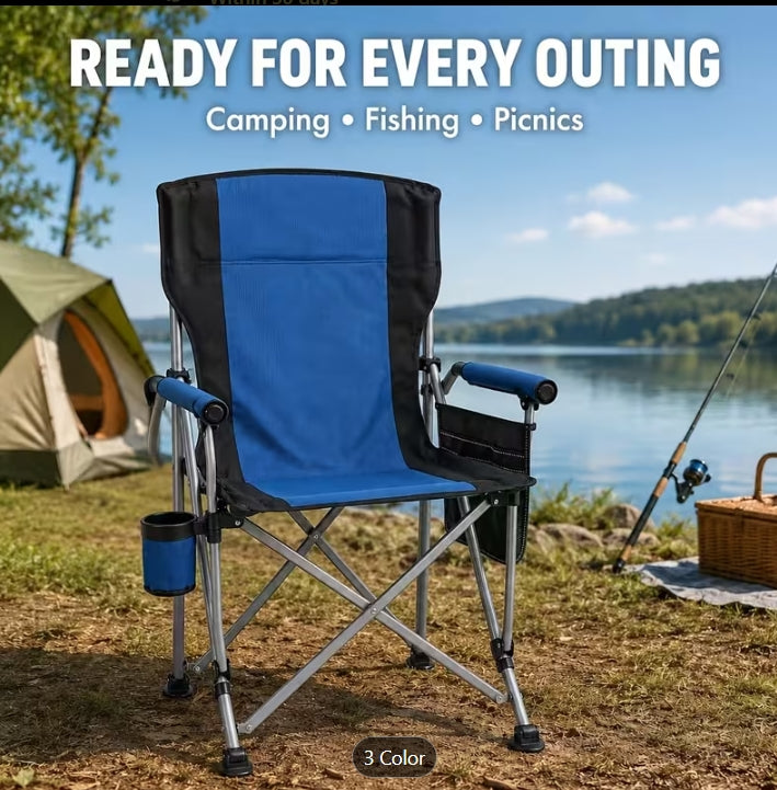 Oversized Heavy-Duty Folding Camping Chair