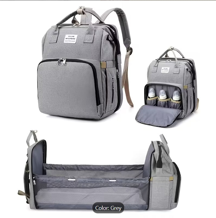 Multi-Functional Baby Diaper Backpack with Changing Station