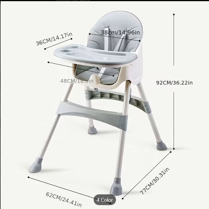 Adjustable Baby High Chair & Learning Seat
