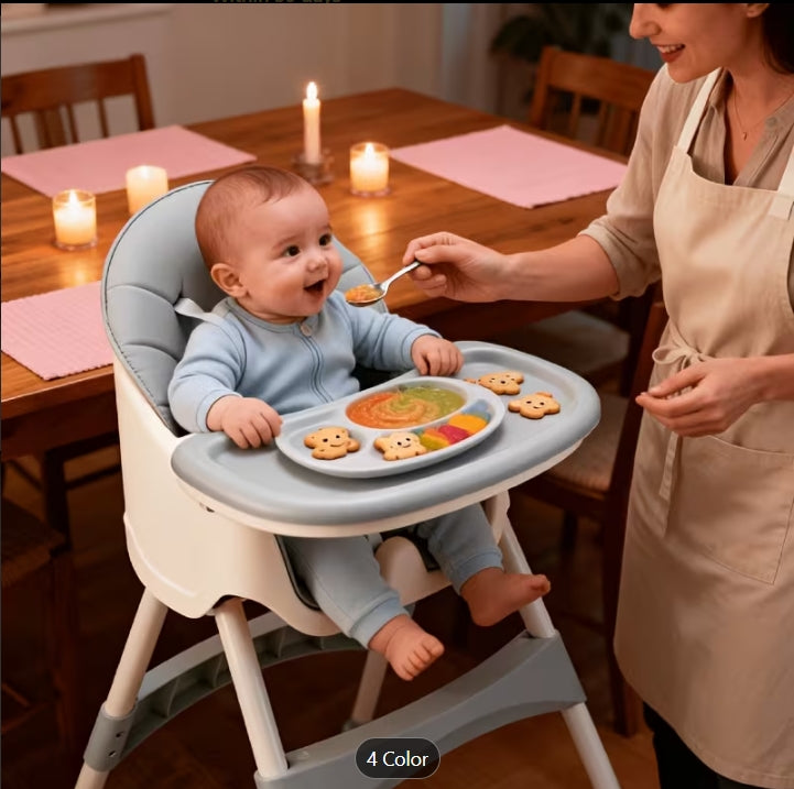 Adjustable Baby High Chair & Learning Seat