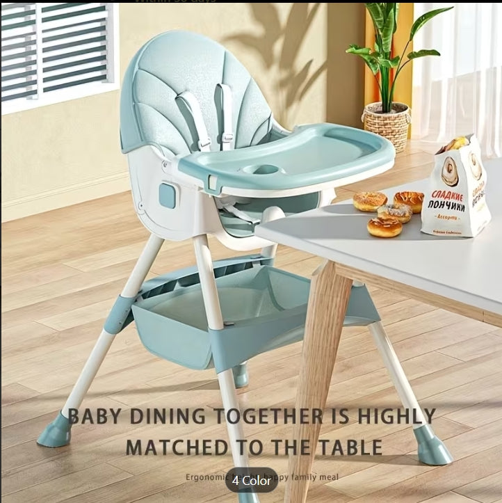 Adjustable Baby High Chair & Learning Seat