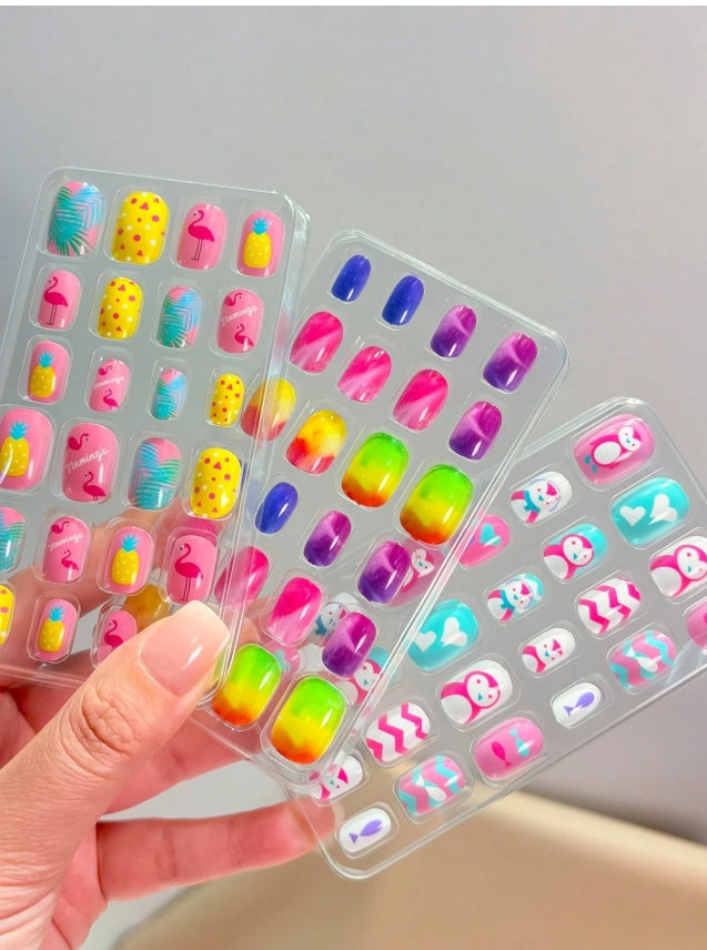 192PCS Kids Press-On Nail Set (8 Packs)