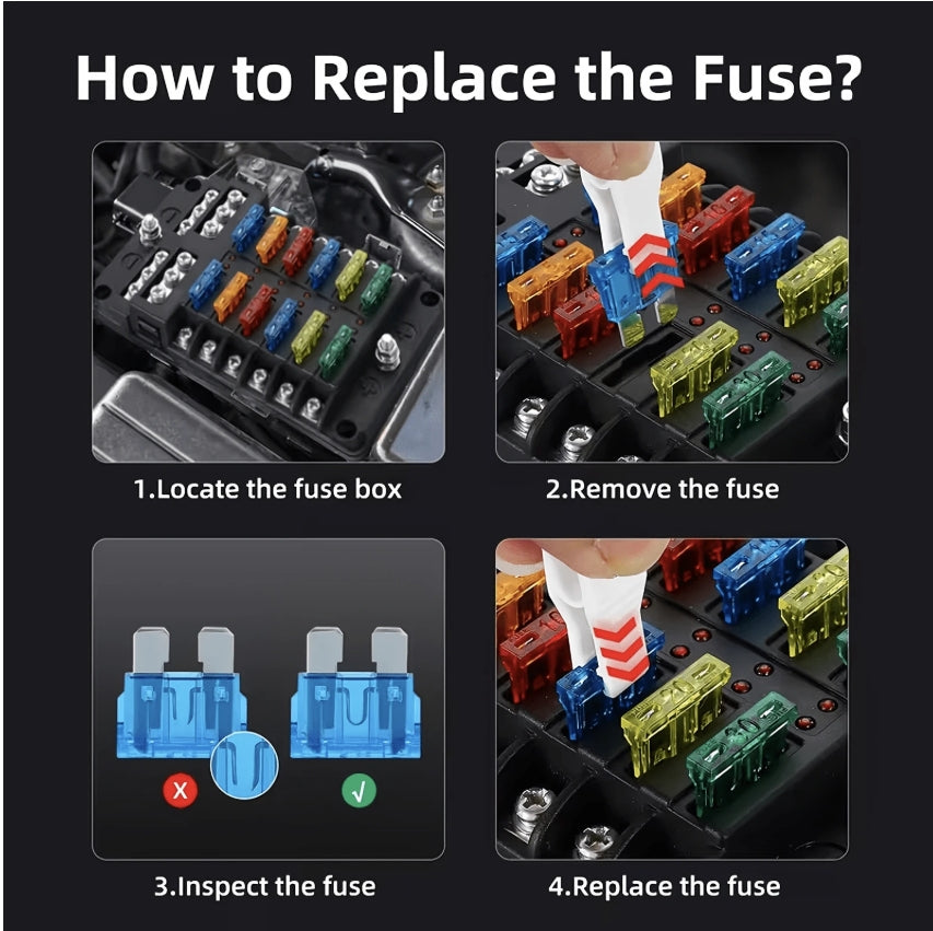 300-Piece Automotive Fuse Assortment Kit