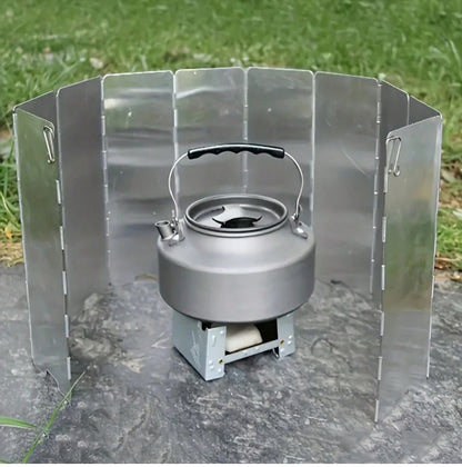10-Panel Foldable Camping Stove Windscreen