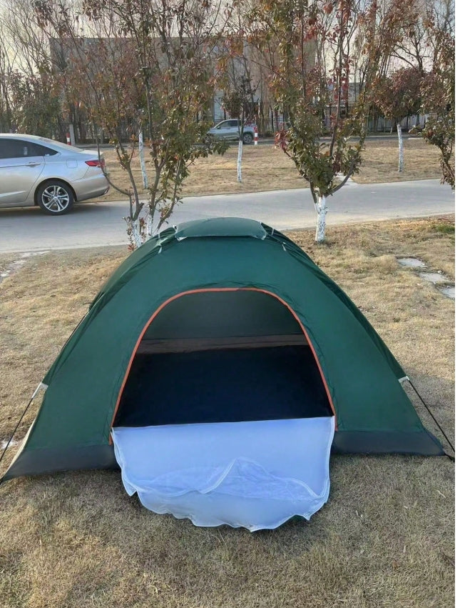 Camping Tent with Built-In Mosquito Net