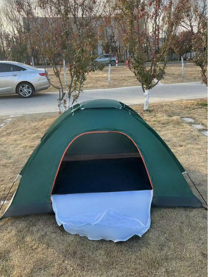 Camping Tent with Built-In Mosquito Net