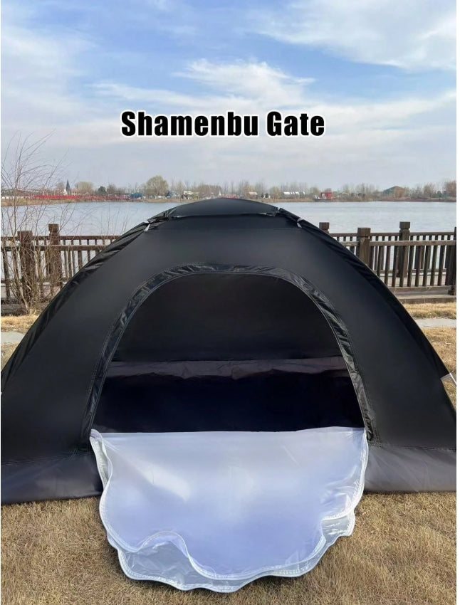 Camping Tent with Built-In Mosquito Net