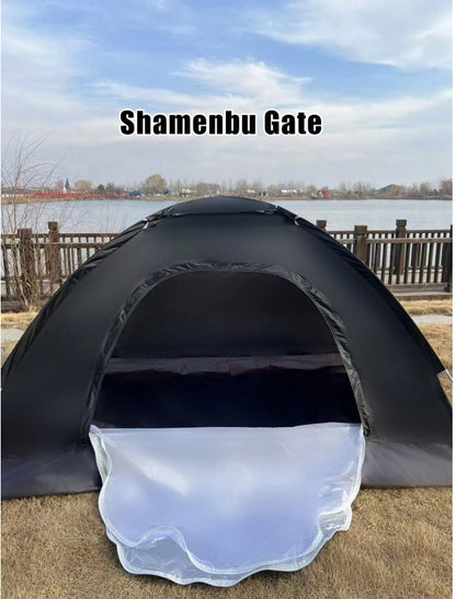 Camping Tent with Built-In Mosquito Net