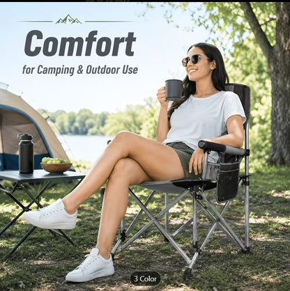 Oversized Heavy-Duty Folding Camping Chair
