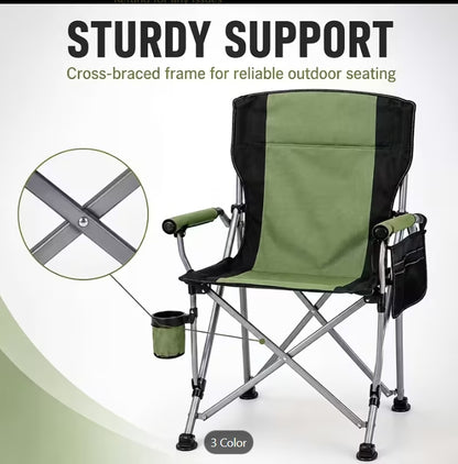 Oversized Heavy-Duty Folding Camping Chair