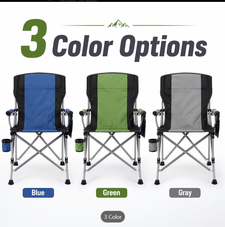 Oversized Heavy-Duty Folding Camping Chair