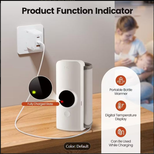 Portable Cordless Bottle Warmer for Breastmilk & Formula