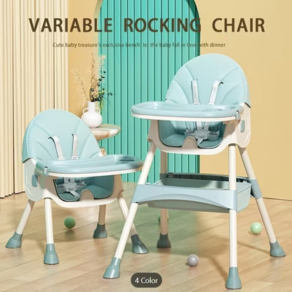 Adjustable Baby High Chair & Learning Seat