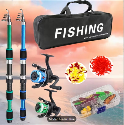Portable Telescopic Fishing Rod & Reel Combo