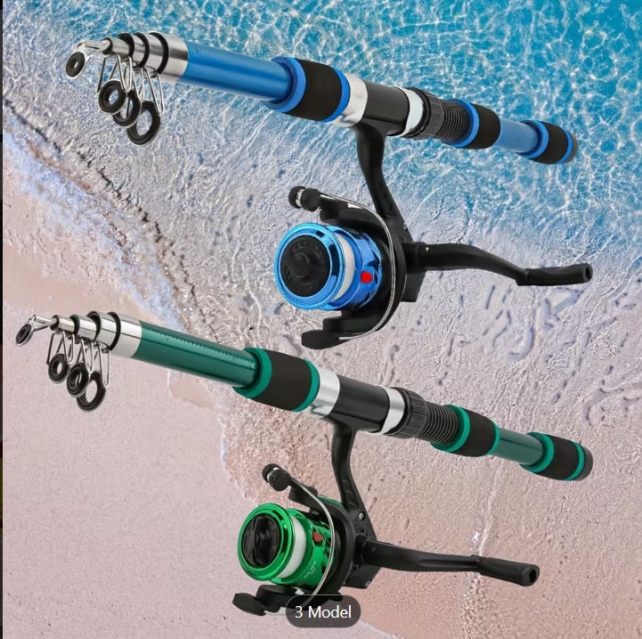Portable Telescopic Fishing Rod & Reel Combo