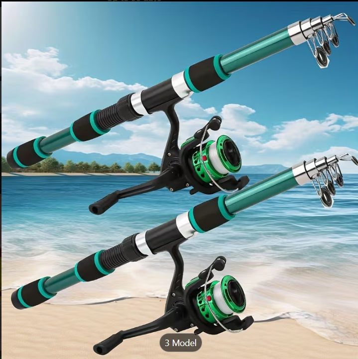 Portable Telescopic Fishing Rod & Reel Combo