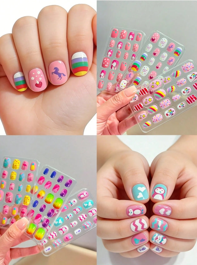 192PCS Kids Press-On Nail Set (8 Packs)