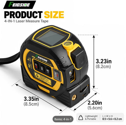 4-in-1 Digital Laser Tape Measure