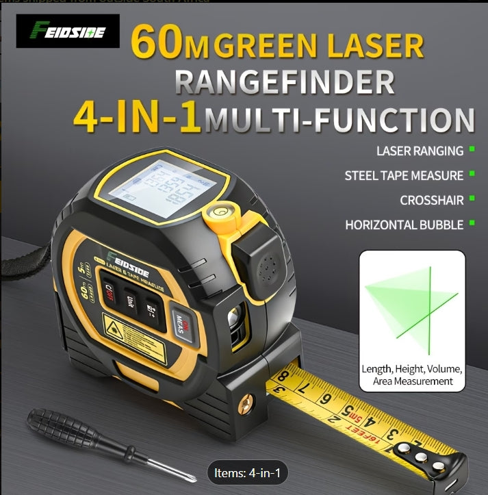 4-in-1 Digital Laser Tape Measure
