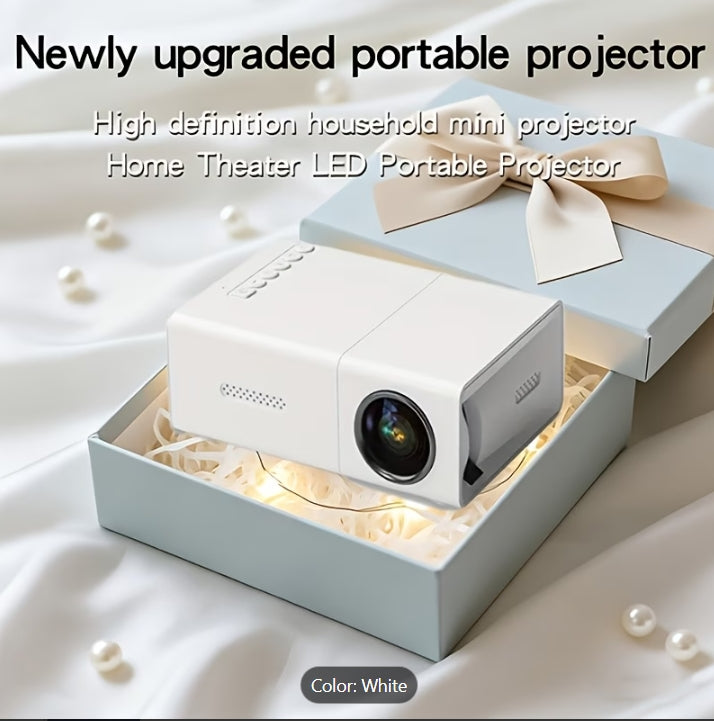 Portable Mini Projector with Speaker & Remote Control