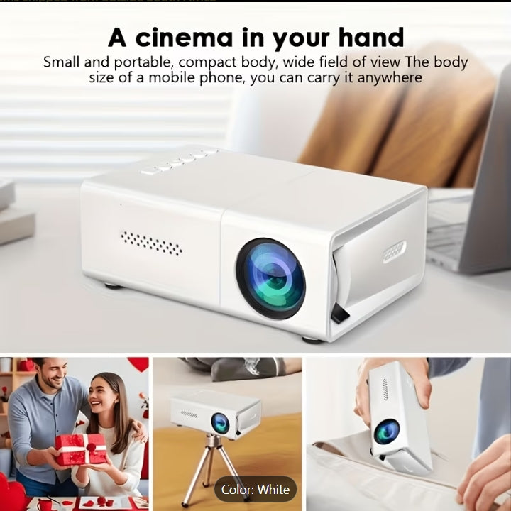 Portable Mini Projector with Speaker & Remote Control
