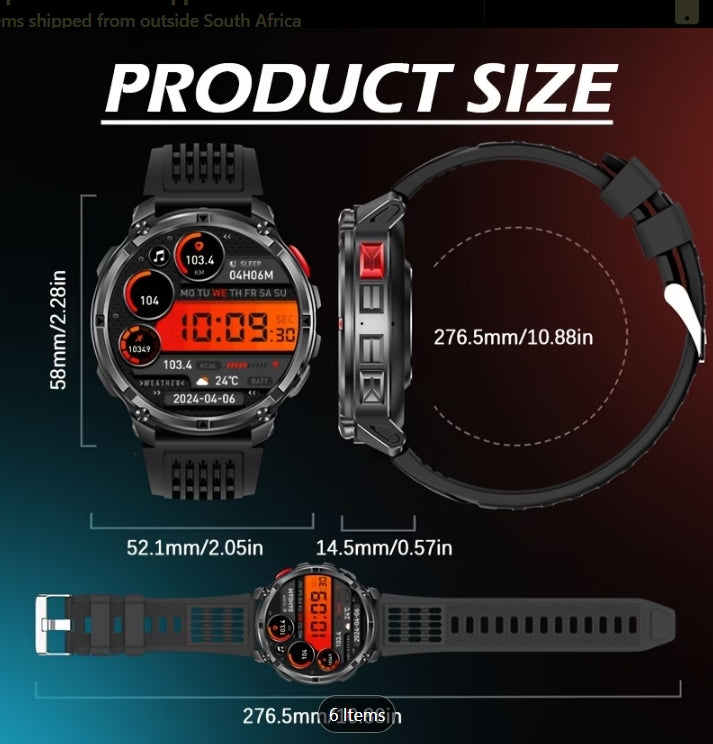 PAEAROFERO Men's Smartwatch